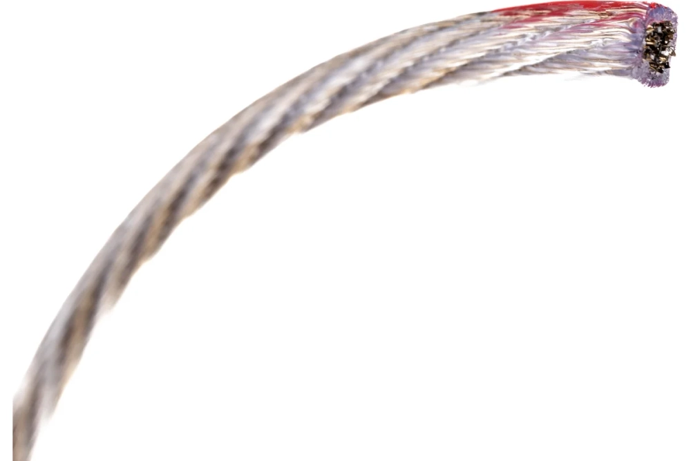 Трос стальной REXANT в ПВХ оплетке d=6 мм, прозрачный (бухта 150м) 09-5260