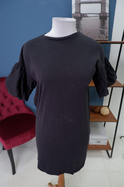 Платье Zara с рукавами-фонариками 42-44 размер