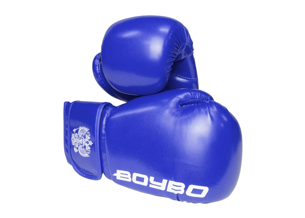 Перчатки боксерские BoyBo TWIN, IKB-42 (одобрено ФБР, ФКР) синий