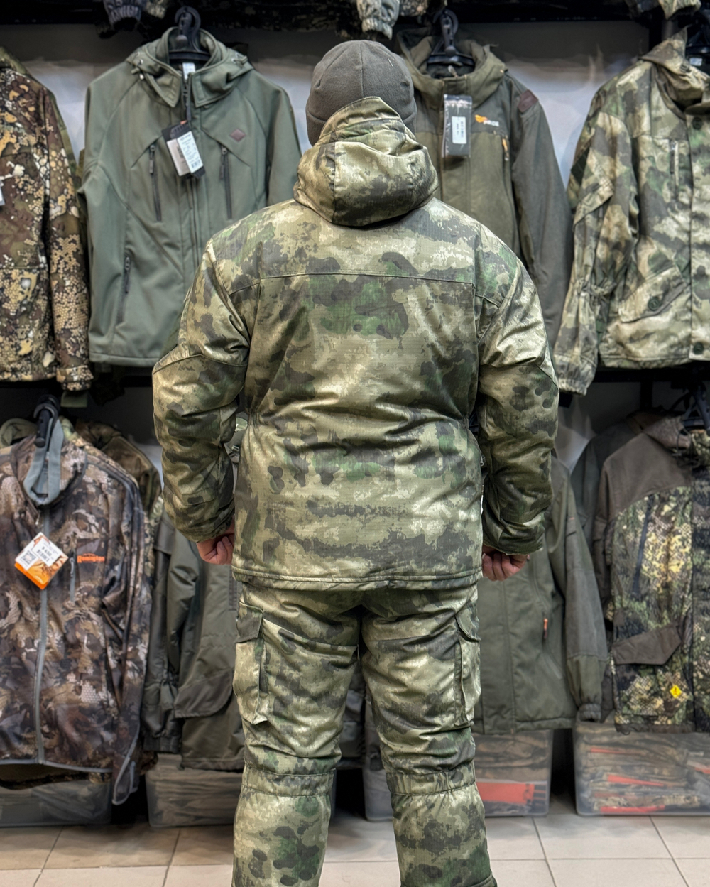 Костюм Горка 6 "Лес" Зима с флисом, Рип-стоп (Беларусь)