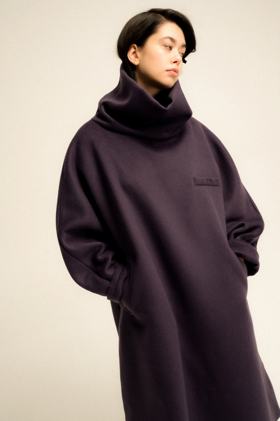 Пальто без застёжки