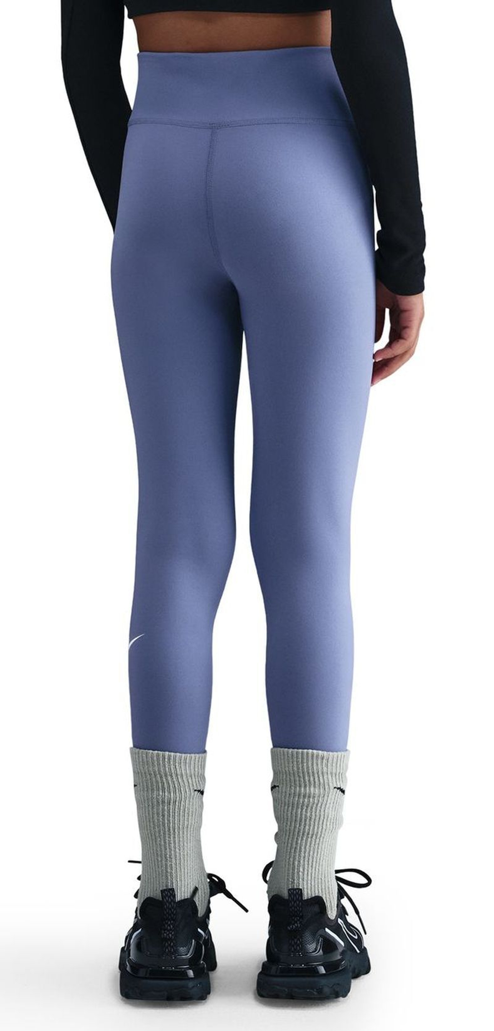 Брюки для девочки теннисные Nike Girls One Dri-FIT High-Waisted - world indigo/white