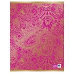 Тетрадь А5, 48 л., BRAUBERG, клетка, тиснение фольгой, УЗОР, 401840