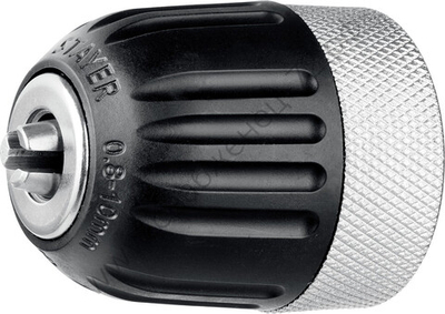 Патрон STAYER ″PROFESSIONAL″ быстрозажимной, 10 мм, с фиксатором зажима сверла, для дрели, комбинированный корпус, посадочная резьба 1/2″, Д 0,8-10мм