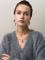 Чокер "Black Cross" Silver
