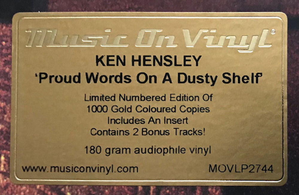 Ken Hensley / Proud Words On A Dusty Shelf (Coloured Vinyl)(LP)