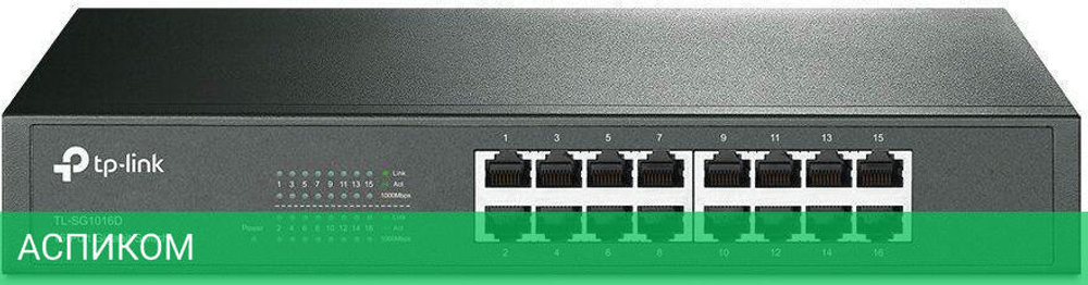 Коммутатор TP-Link TL-SG1016D