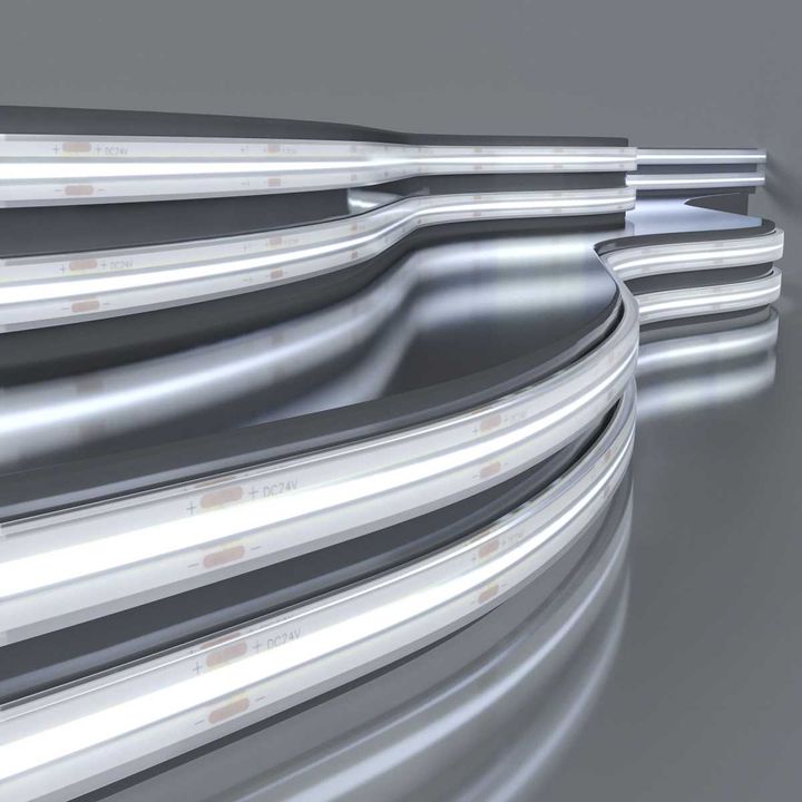 Лента светодиодная 5м 480Led 14W IP68 6500K холодный белый (COB 24V 480Led 14W IP68) Elektrostandard a070532