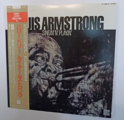 Винтажная виниловая пластинка Louis Armstrong Singin' n' Playin' (Japan 1985)
