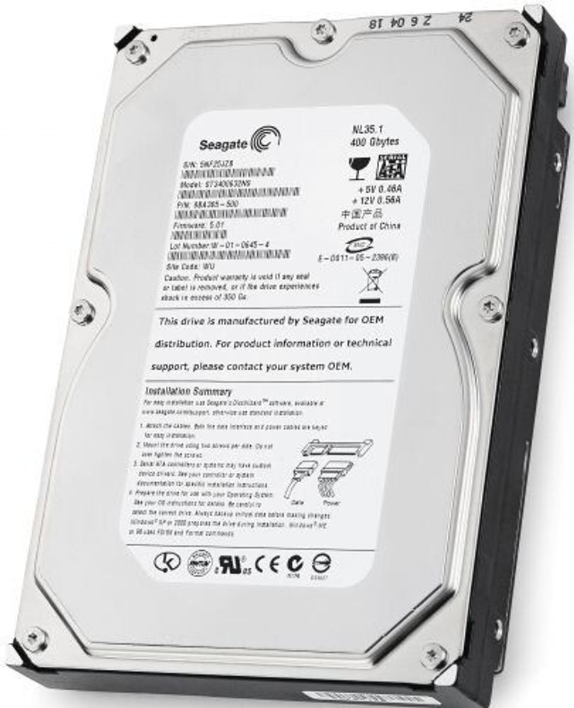 Жесткий диск Seagate NL35.1 400GB 7200RPM SATA 3.5 ST3400632NS