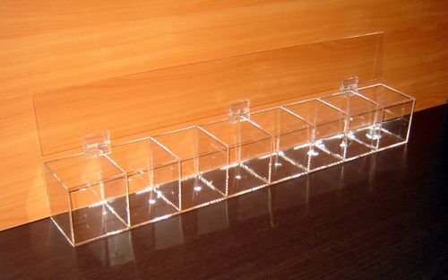 Диспенсер витрина демонстратор для конфет 755х100х100 8 ячеек