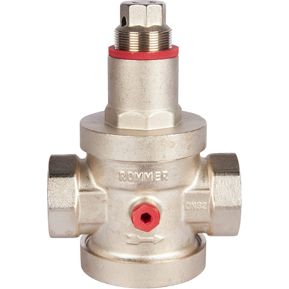 Редуктор давления PN25 1 1/4" вн/вн с выходом под манометр ROMMER (RVS-0008-000032)