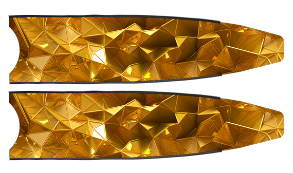 Лопасти Leaderfins Pure Carbon Gold Limited Edition белая отбортовка, 80 см, 20°