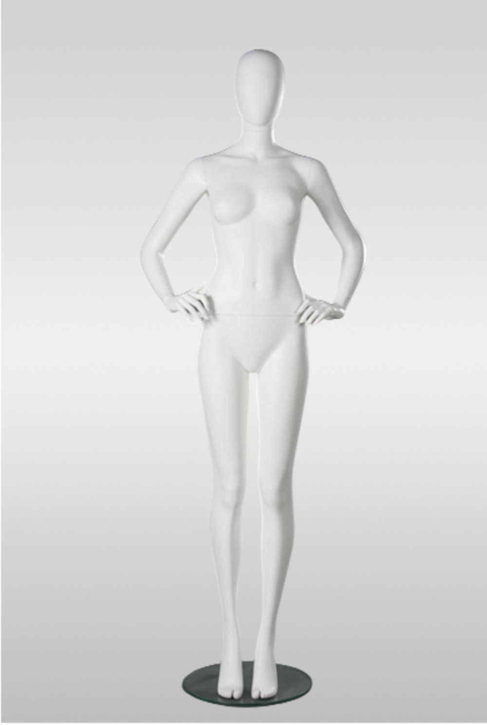 Женский абстрактный манекен Тина 2/Белый матовый