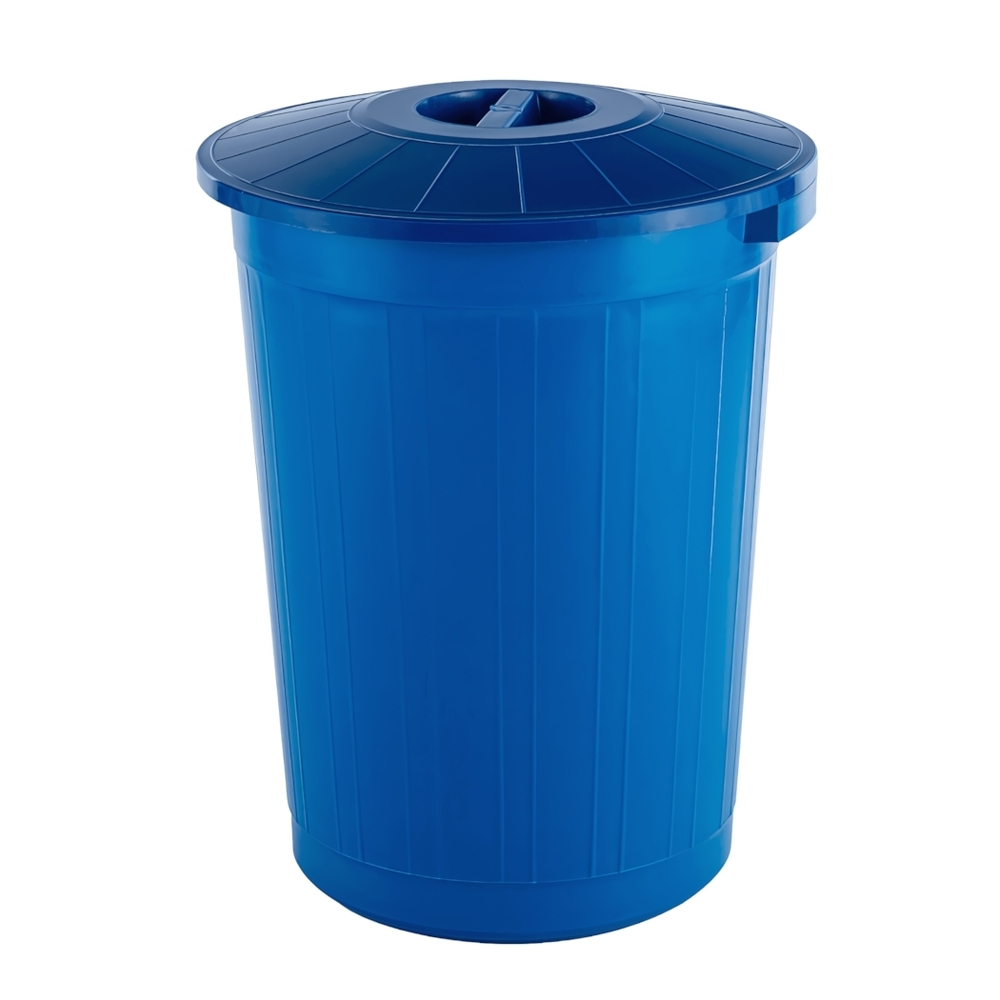 Бак 60 л с крышкой, цвет синий