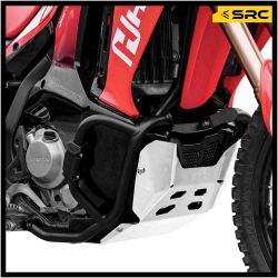 Skid plate (silver) + crash bar (black) for Honda CRF300 Rally300 (SLV)