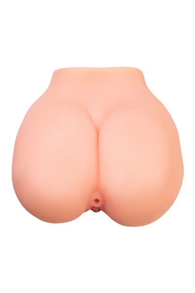 Мастурбатор реалистичный  в форме попки, с 2 любовными входами, ТPE, телесный, 1 кг (в белой коробке