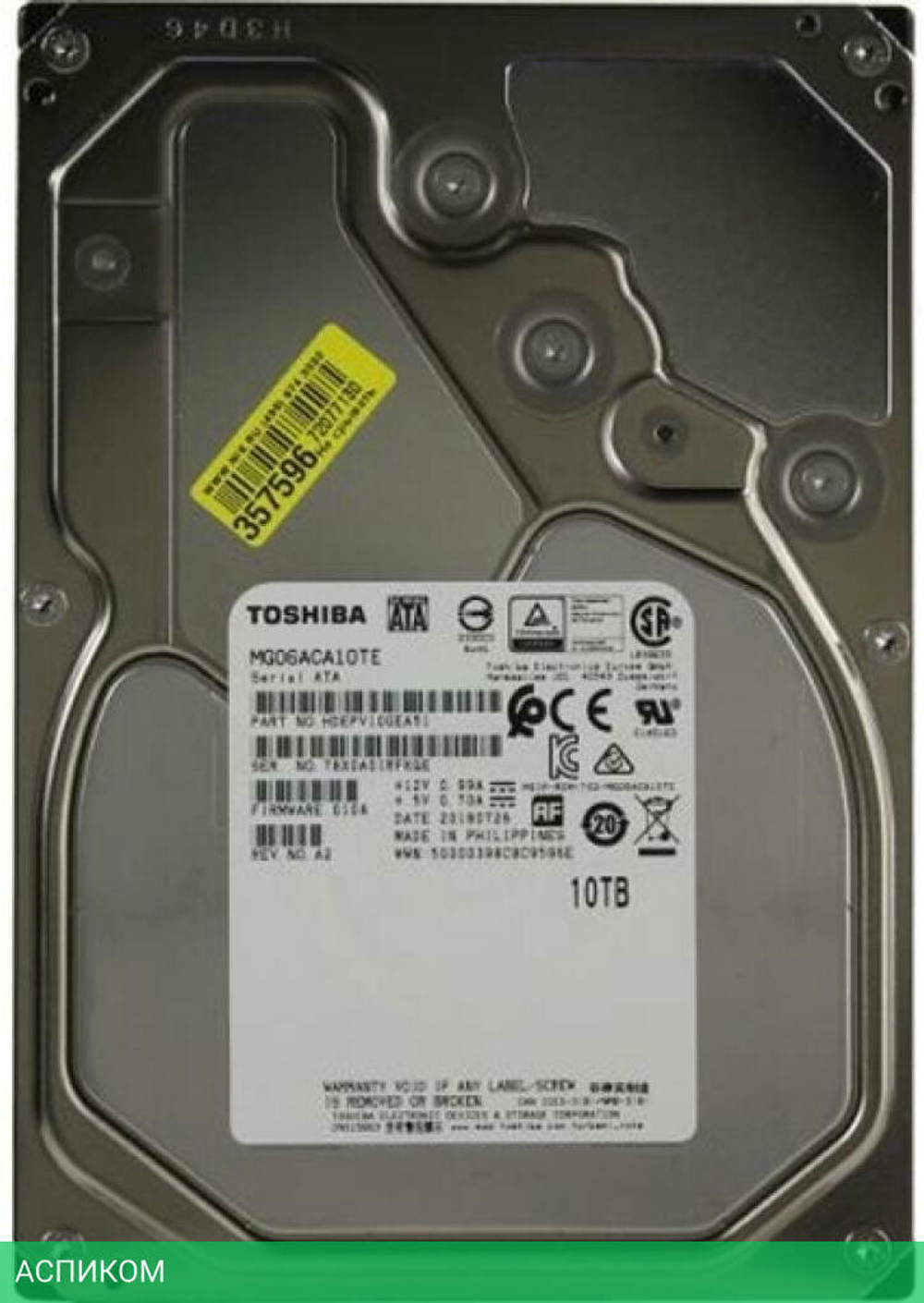 Жесткий диск Toshiba 10TB MG06ACA10TE