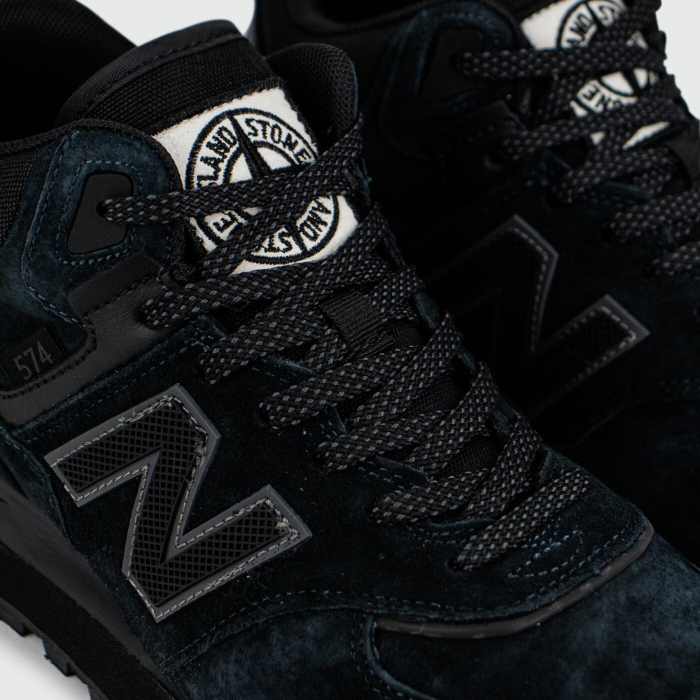 Кроссовки New Balance 574 Mid Navy Black with Fur Wmns