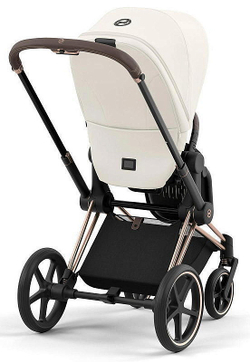 Коляска Cybex Priam IV Rosegold complete и автокресло Cloud G i-Size Lava Grey 3 в 1 Off White