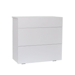 Комод Оланд без ручек белый 3 ящика для вещей и одежды с органайзерами для ящиков