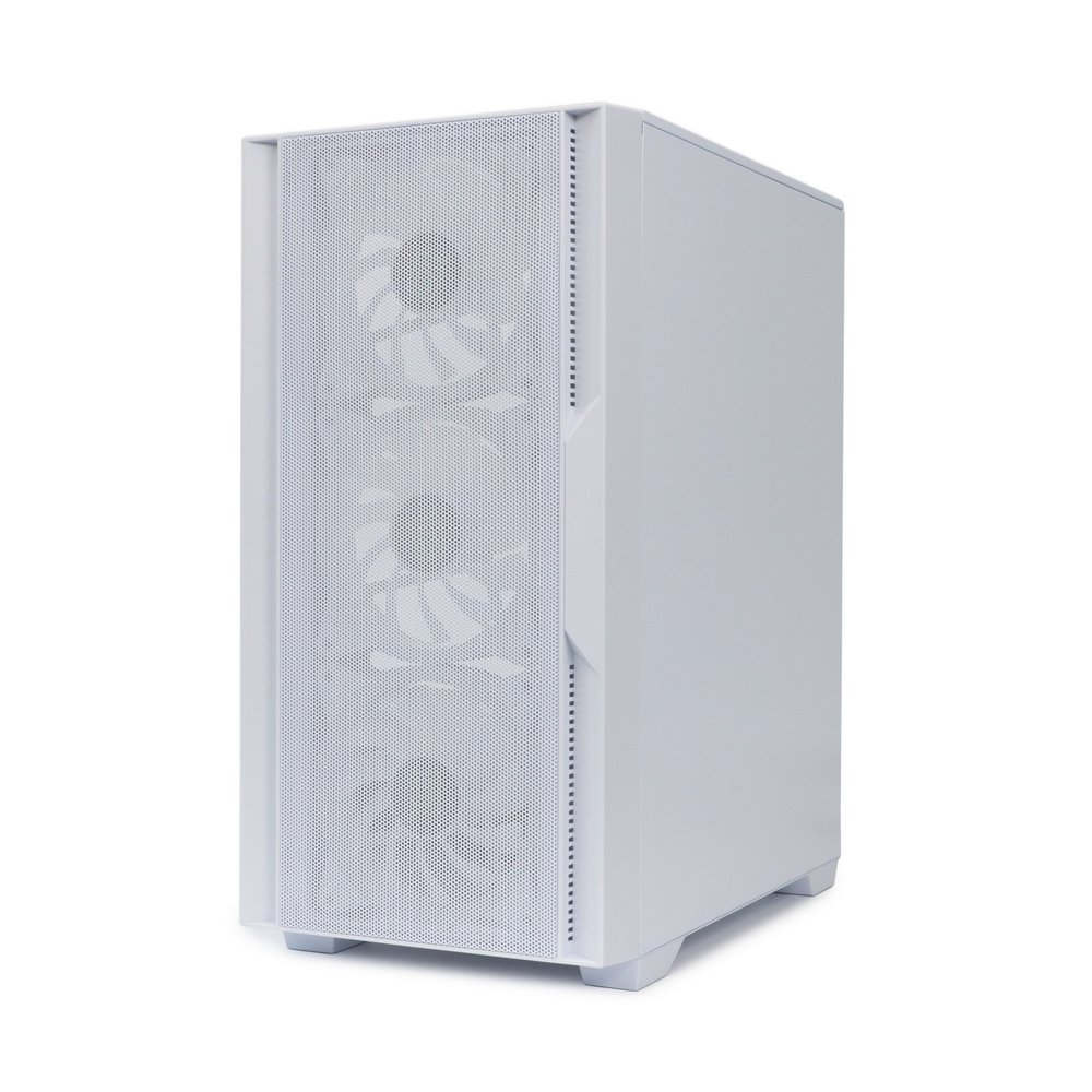 Корпус BaseTech eXtreme GFX-06, Без БП, mATX, белый, 4xFRGB FAN, 2xUSB2, 1xUSB3, бок: закалённое стекло (BT-GFX-06W-MESH-4F-RGB)