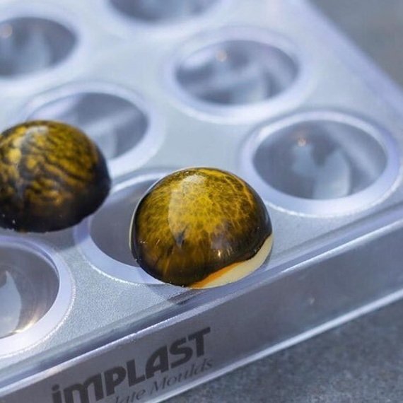 152 | Форма для шоколадных конфет "Полусфера 30мм" (275*175 мм)