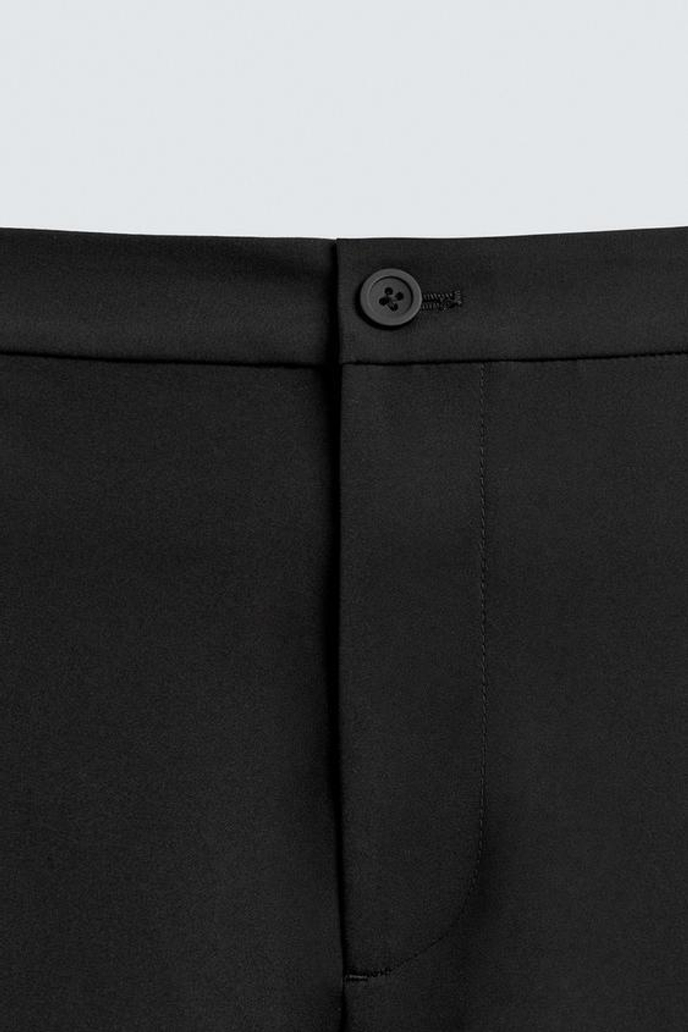 ZARA БРЮКИ ИЗ РЕЛЬЕФНОЙ ТКАНИ КОМФОРТНОГО КРОЯ, ЧЕРНЫЙ