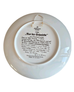 Тарелка декоративная "Перед кузницей" Германия