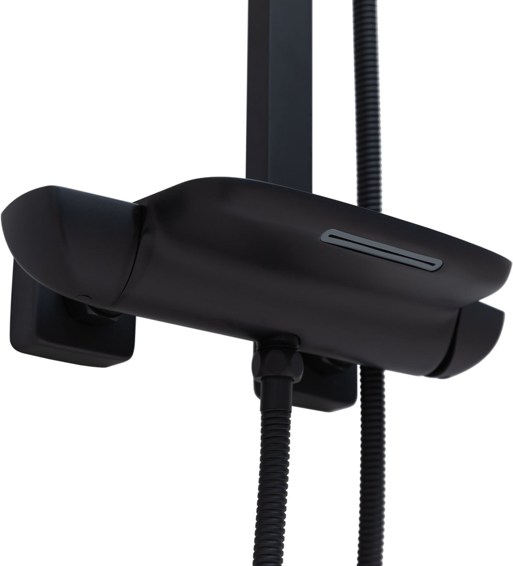 Душевая стойка Allen Brau Infinity 5.21030-31 3 режима, матовый черный