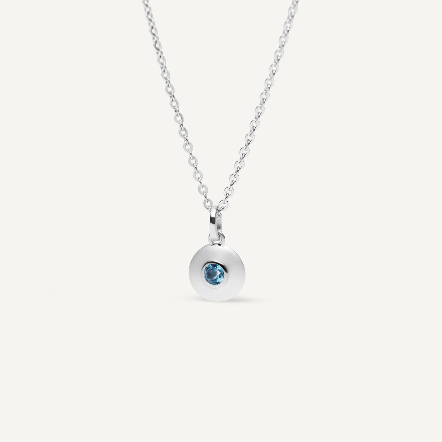 Колье Silver Birthstone Necklace – December