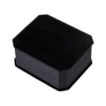 Большая серебристая анальная втулка 8,5см с чёрным кристаллом ToyFa Metal 712009