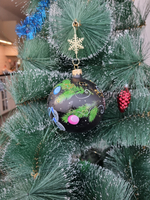 Шар стеклянный "Щелкунчик" ручная роспись