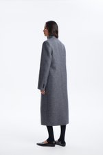 Пальто прямое, Серый