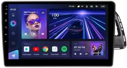 Магнитола для Audi Q5 8R 2008-2016 с джойстиком MMI - Teyes CC3 монитор 10" QLED на Android 10, ТОП процессор, 4+32Гб, CarPlay, 4G SIM-слот