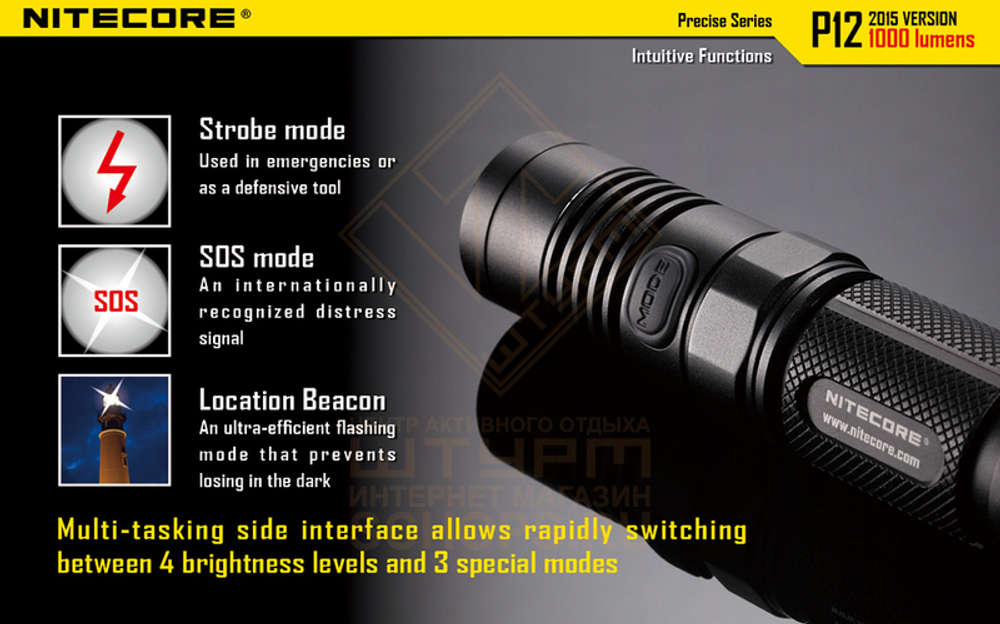 Фонарь Nitecore P12