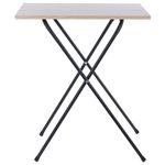 Стол BRABIX "Smart CD-011", 600х380х705 мм, ЛОФТ, складной, металл/ЛДСП дуб, каркас черный, 641878