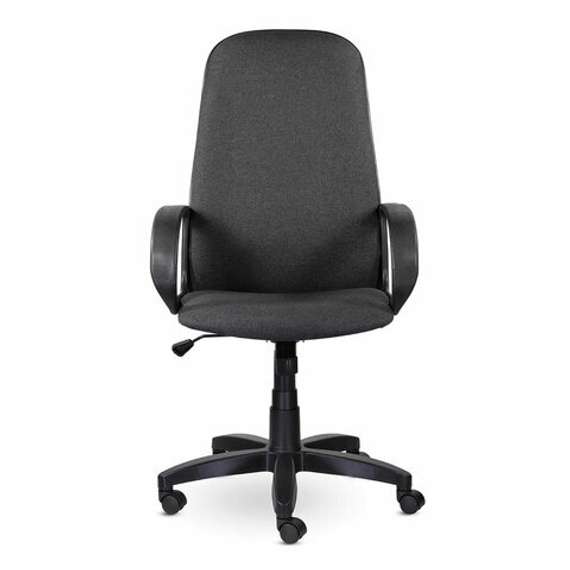 Кресло офисное BRABIX "Praktik EX-279", ткань/кожзам, серое, 532018