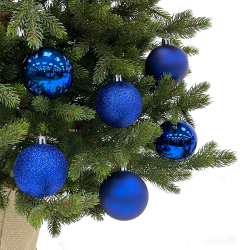 Набор шаров 30шт 6см House of seasons синий в прозрачной упаковке