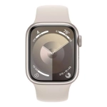 Apple Watch Series 9, 41 мм, из алюминия цвета «сияющая звезда», спортивный ремешок