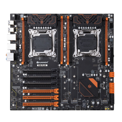 Материнская плата с процессором HUANANZHI X99-F8D PLUS, Socket2011-3(x2), Xeon E5-2690v4 (x2), EATX, Retail, Socket2011-3(x2), 8xDDR4, PCIe3.0, 3xM.2, 2.5GLAN, 8xUSB2, 6xUSB3 (HNZ-X99-F8D-PLUS-2690v4)