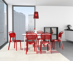 Стул прозрачный Siesta Contract Bee, красный