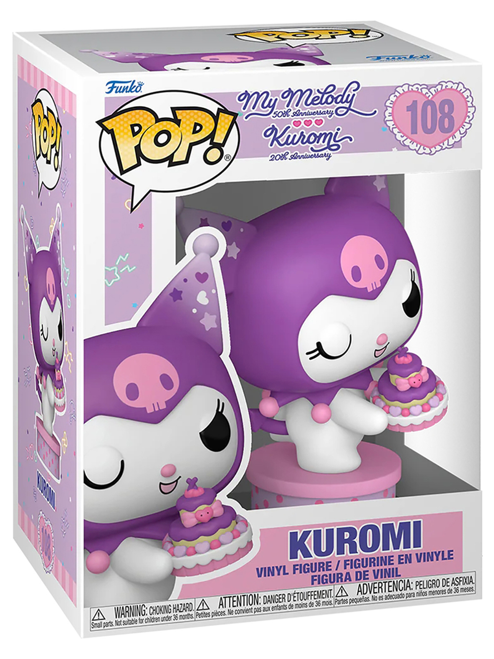 Фигурка Funko POP! My Melody 50th Kuromi 20th Kuromi (With Cake) (108) 87169