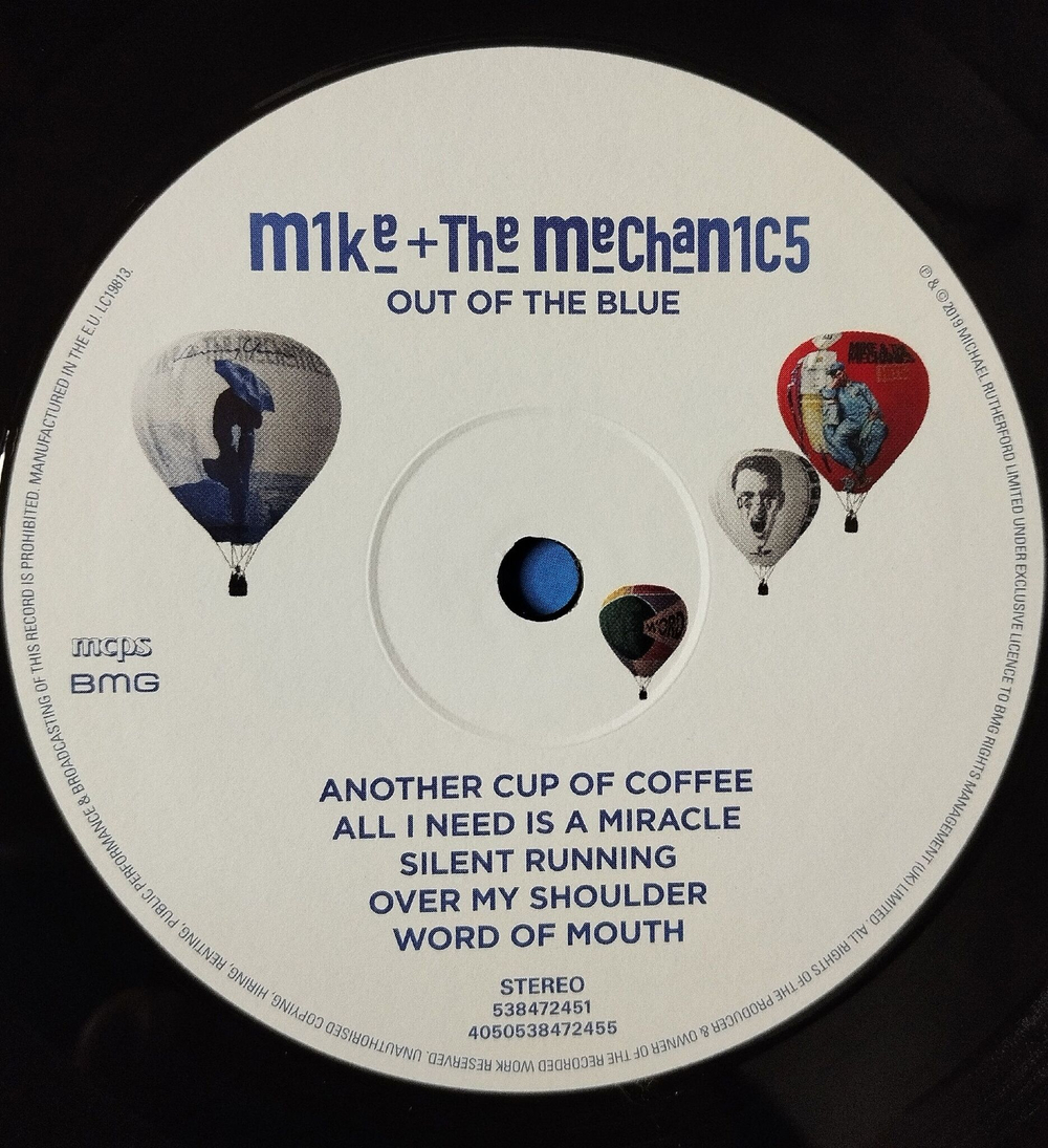 Винтажная виниловая пластинка LP Mike and The Mechanics Out Of The Blue (EU 2019)