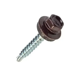 Саморез кровельный "BEFAST" с шайбой EPDM, нак. сверло, окраш. RAL 8017 5,5*19 (250 шт.)