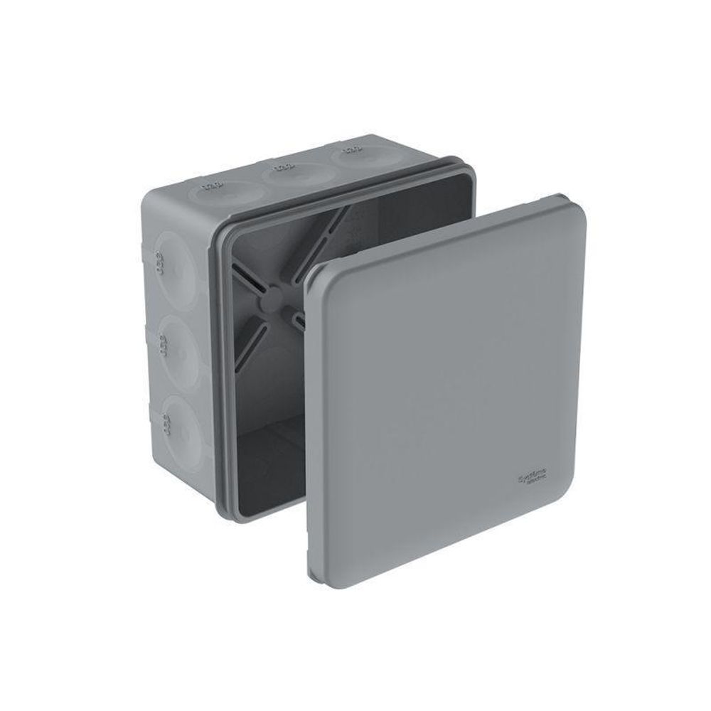 Коробка распределительная MultiBox IP66 100х100х50 DIY (со стикером) сер. SE IMT351981 Коробка распределительная MultiBox IP66 100х100х50 DIY (со стикером) сер. SE IMT351981