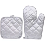 Прихватка в наборе с прихваткой-варежкой «Цитрус - Лимоны», 25,5*17 см, 17*17 см