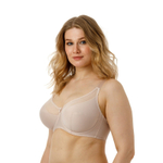 Бюстгальтер на каркасах с Т-образным членением чашек (Размер: 80D) (Цвет: черный)