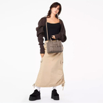 СУМКА MARC JACOBS THE LEATHER SMALL CROSSBODY TOTE BAG CEMENT