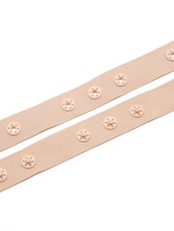 Кнопки для боди на ленте, тройные, телесный